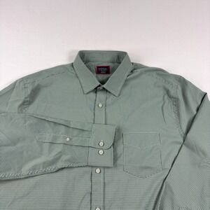 UNTUCKit Shirt Mens 2XL Green Checkered Button Up Stretch Performance Casual